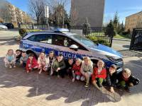 Prelekcja policjantów w przedszkolu